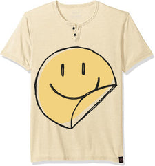 wrappersmile - Mens Notch Neck Tee Shirt