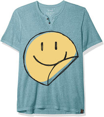 wrappersmile - Mens Notch Neck Tee Shirt