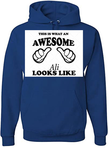 this is what ans wesome Ali looks like - Mens Hoodie