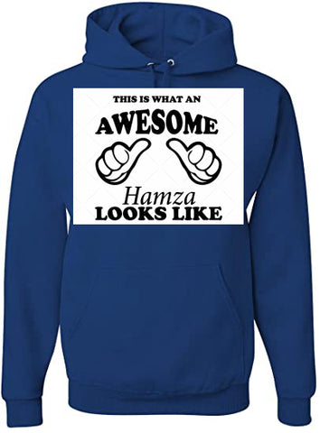 this is what ans wesome Hamza looks like - Mens Hoodie